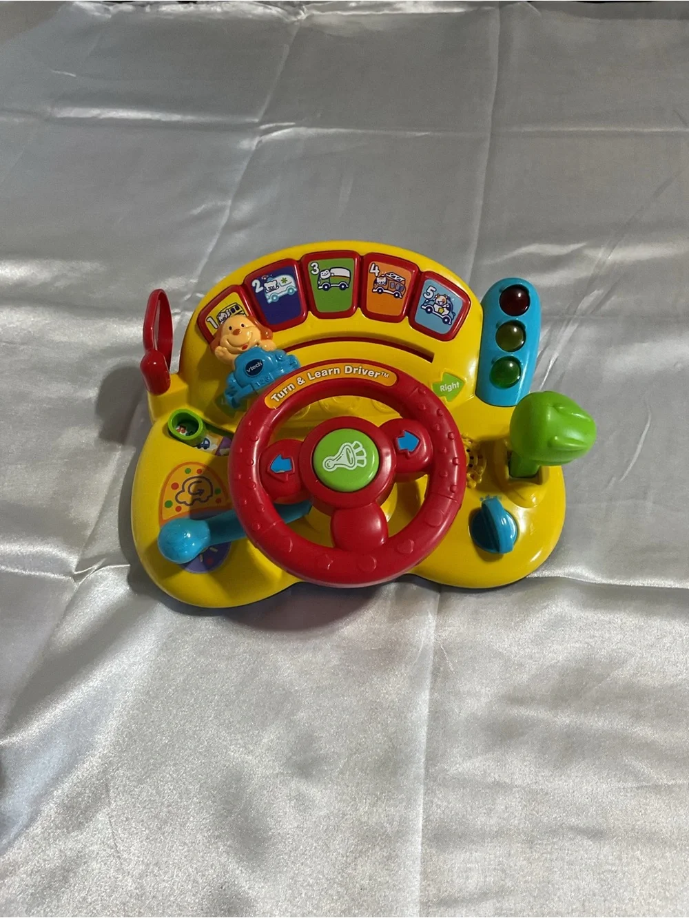 Interactive Turn & Learn Driver Toy - Yellow/Red/Green